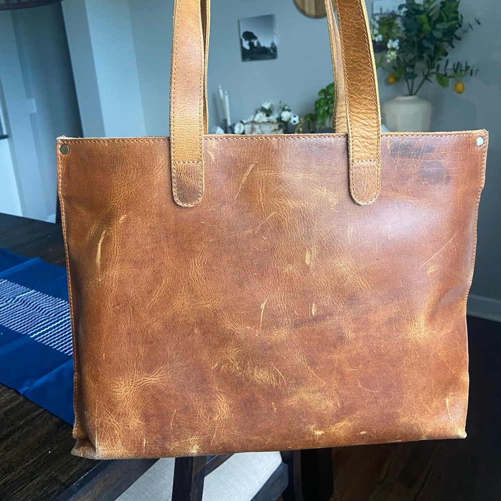 Leather work bag